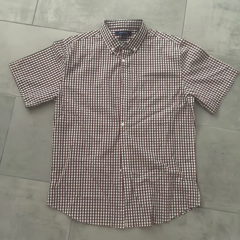 bowery & broome short-sleeve button down shirt